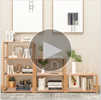 オープンシェルフ ナチュラルウッド 4段 幅56cm スチール脚 簡易組立 Amazon｜オープンシェルフ ウッドラック 4段 全体ブナ無垢材使用
